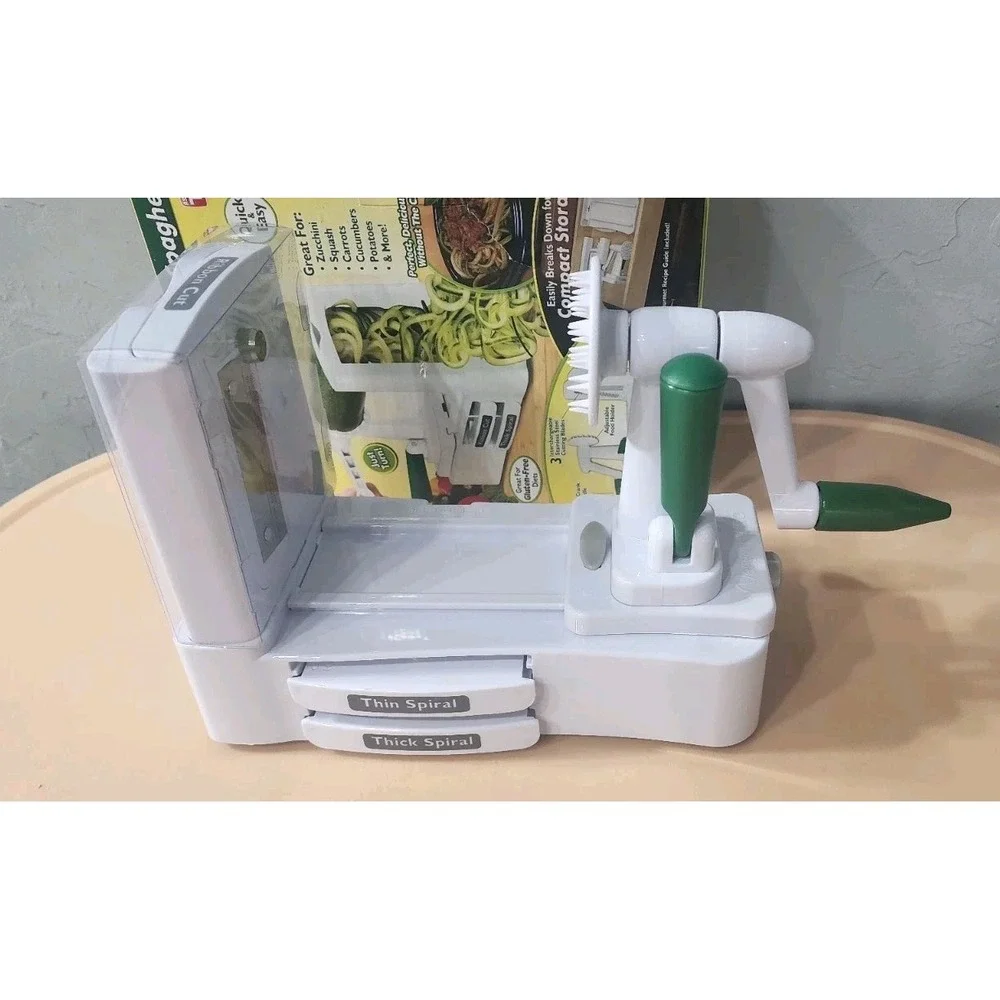 Veggetti Pro Table Top Spiral Vegetable Cutter Open Box‎
